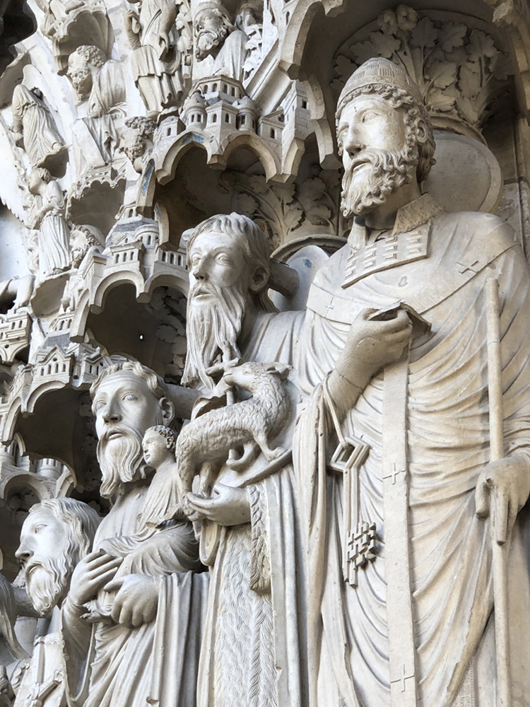 Apostles figures, Chartres cathedral, France