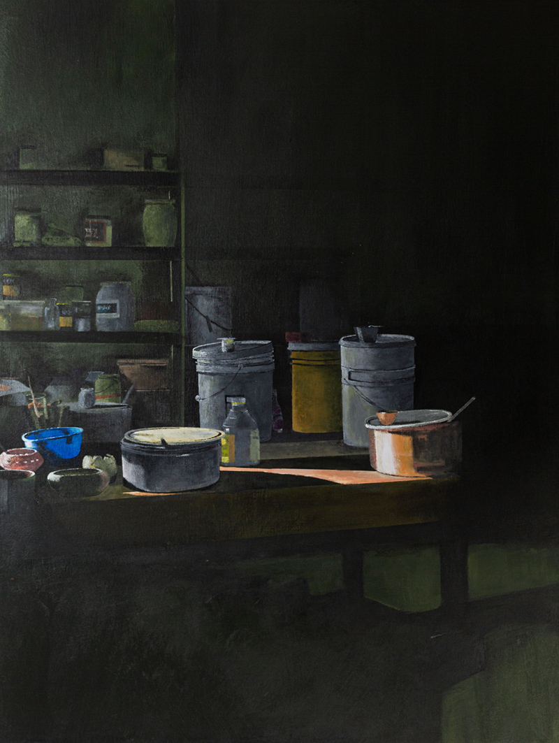 In a Potter's Studio, Catskills 40x30 (2021) - Private Collection
