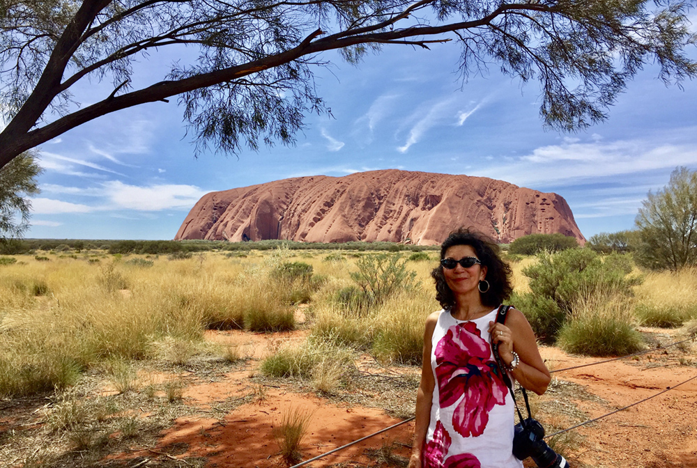 In front of Uluru, Northern Territory, Australia