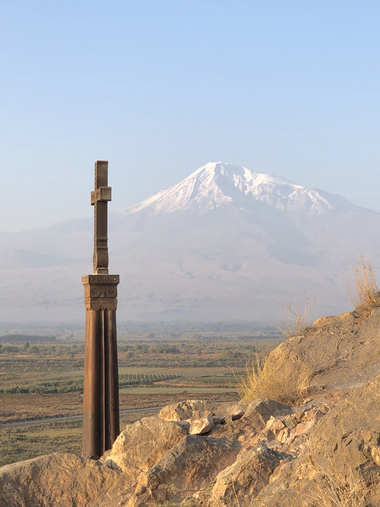 Mount Ararat seen from Armenia