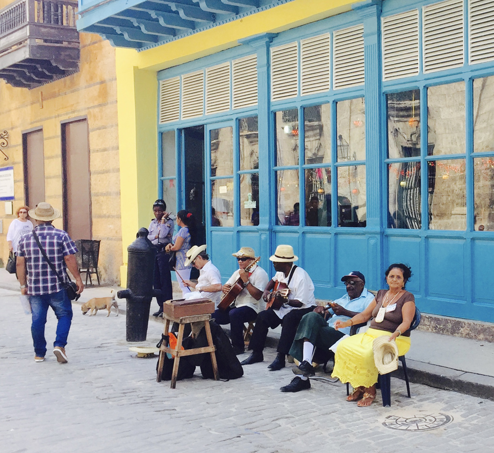Musicians in old Havana, Cuba
