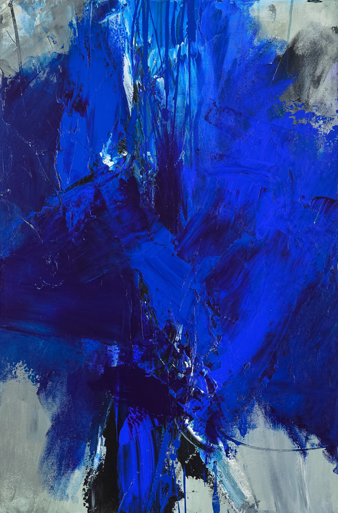 Painting the blues 36x24 (2014)