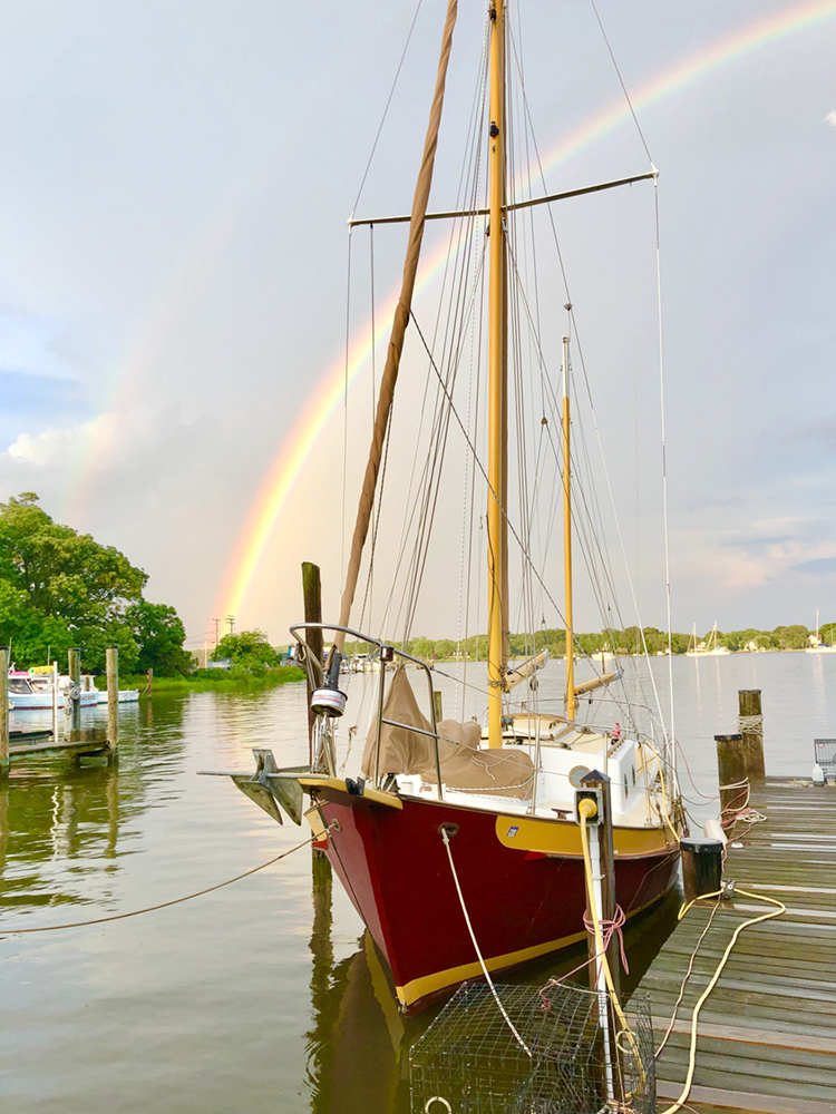 Rainbow over the West River, Maryland