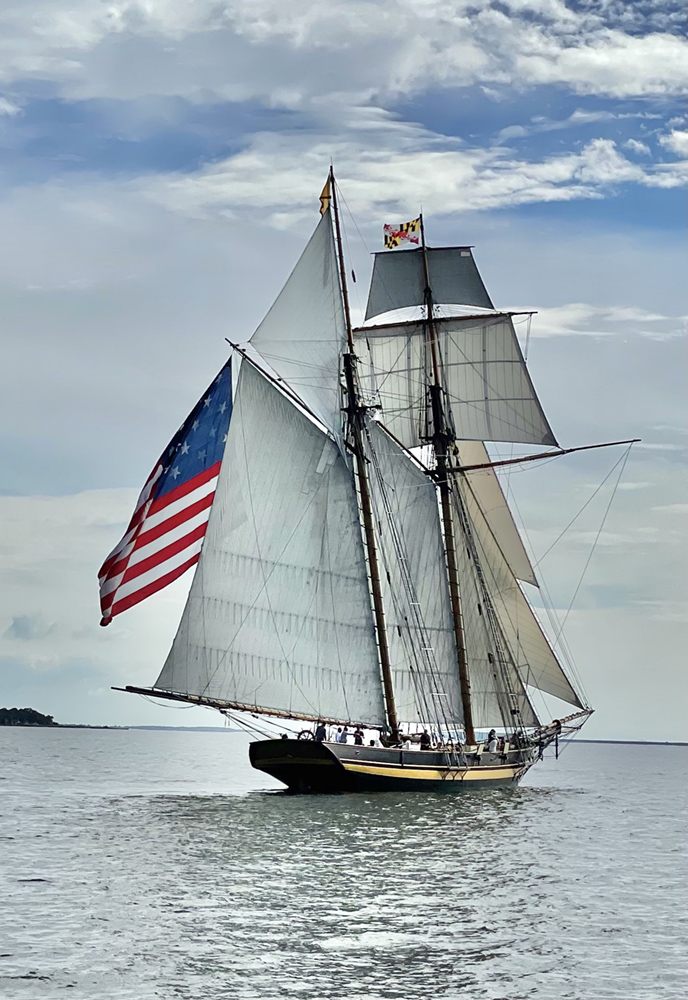 Schooner Pride of Baltimore II, Chesapeake Bay