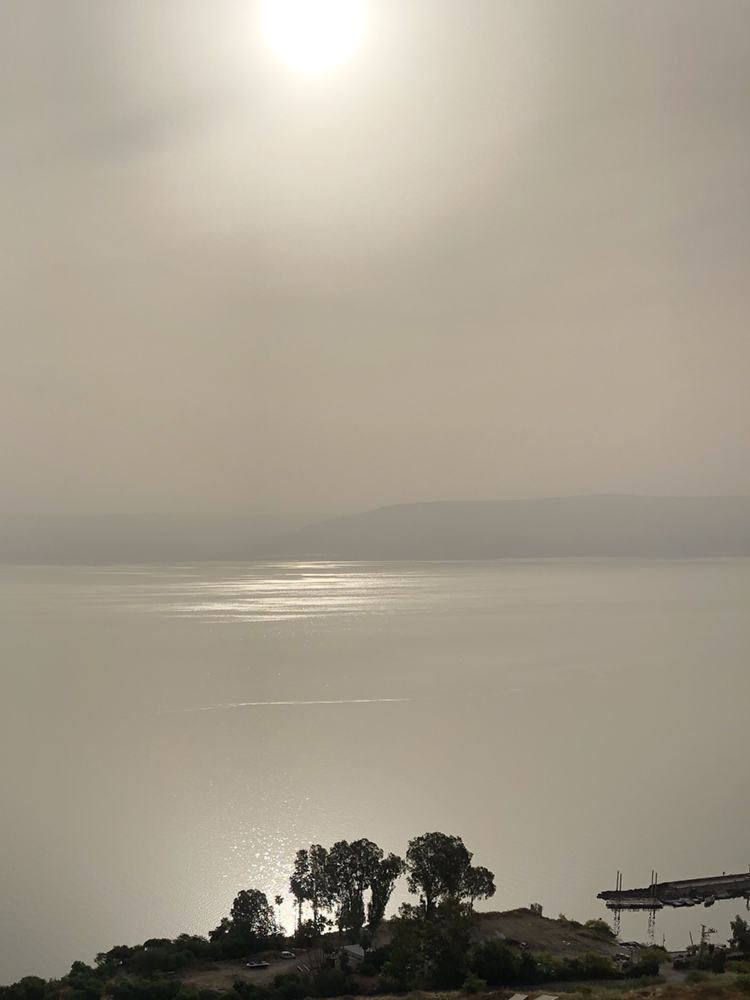 Sunrise over the Sea of Galilée, Tiberias, Israël