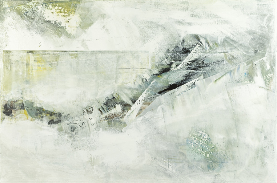 White composition (Ascent) 24x36 (2011)<br>Private Collection